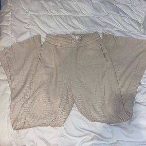 American Eagle Waffle-knit flared lounge pants